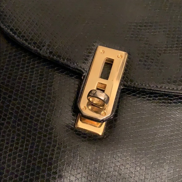 Antonio Scepi Blue Leather Satchel Made in Italy - Picture 2 of 13